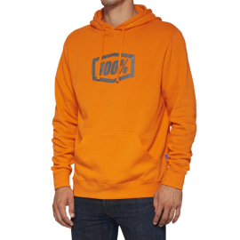 100% Icon Pullover Hoodie Orange S