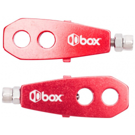 Two BMX Chain Tensioner Red 10mm Axle