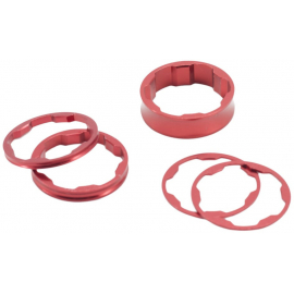 Two Stem Spacer 1 1/8" - Red - 1 1/8"