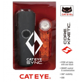 CATEYE SYNC CORE  SYNC KINETIC BLUETOOTH CONNECTED BIKE LIGHT SET