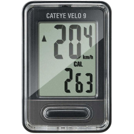 CATEYE VELO 9 WIRED CYCLE COMPUTER BLACK