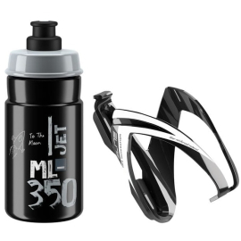Ceo Jet youth bottle kit includes cage and 66 mm, 350 ml bottle black