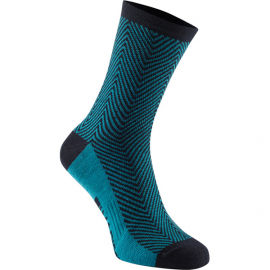 Assynt merino long sock  argyle ultra blue small 36-39