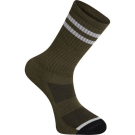 Roam extra long sock - dark olive / grey - small 36-39