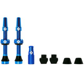  Tubeless Valve Kit 44mm/Blue