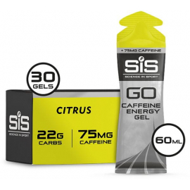 GO Energy + Caffeine Gel - box of 30 gels - citrus