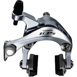 BR-5800 105 brake callipers, 49 mm drop, silver, front