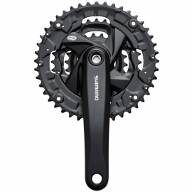 FC-M371 chainset with chainguard, square taper, 48 / 36 / 26T, 175 mm, black