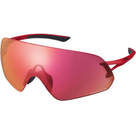 Aerolite Panoramic Glasses, Metallic Red, RideScape Road Lens