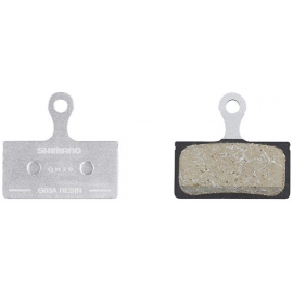G03A disc brake pads and spring, alloy backed, resin