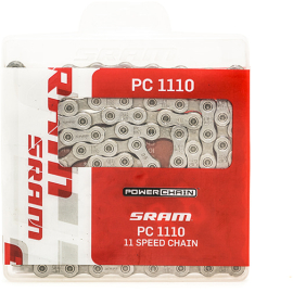 SRAM CHAIN PC 1110 SOLIDPIN 114 LINKS WITH POWERLOCK 11 SPEED  11 SPEED