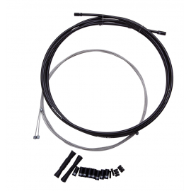 SRAM SHIFT ROAD AND MTB CABLE KIT BLACK 4MM (1X 1500MM, 1X 2300MM 1.1MM STAINLESS CABLES, 4MM REINFORCED LINEAR STRAND HOUSING, FERRULES, END CAPS, FRAME PROTECTORS):