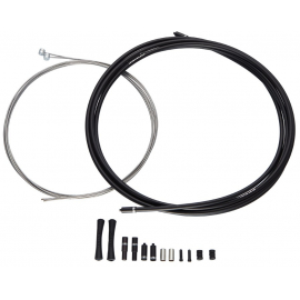 SRAM SLICKWIRE ROAD BRAKE CABLE KIT 5MM 1X 850MM 1X 1750MM 15MM COATED CABLES 5MM KEVLAR REINFORCED COMPRESSIONFREE HOUSING FERRULES END CAPS FRAME PROTECTORS