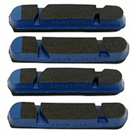 CAMPAGNOLO SPARES BR-BO5001 BRAKE PADS FOR PEO RIMS BLUE (4 PCS):