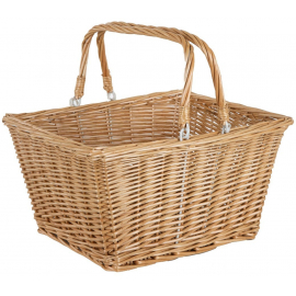 ETC Square Wicker Basket with QR