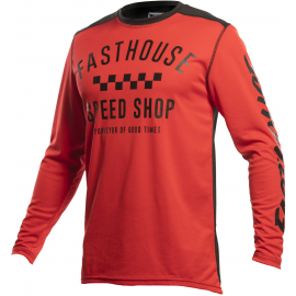 FASTHOUSE YOUTH CARBON LONG SLEEVE JERSEY REDBLACK YS