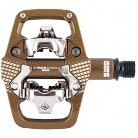 LOOK X-TRACK EN-RAGE PLUS MTB PEDALS WITH CLEATS: BRONZE