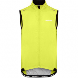 Sportive men's windproof gilet  lime punch small