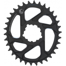 SRAM CHAIN RING X-SYNC 2 OVAL 34T DIRECT MOUNT 3MM OFFSET BOOST ALUM EAGLE BLACK: BLACK 34T